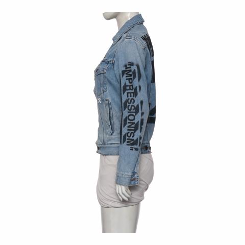 Off white best sale denim jacket sizing